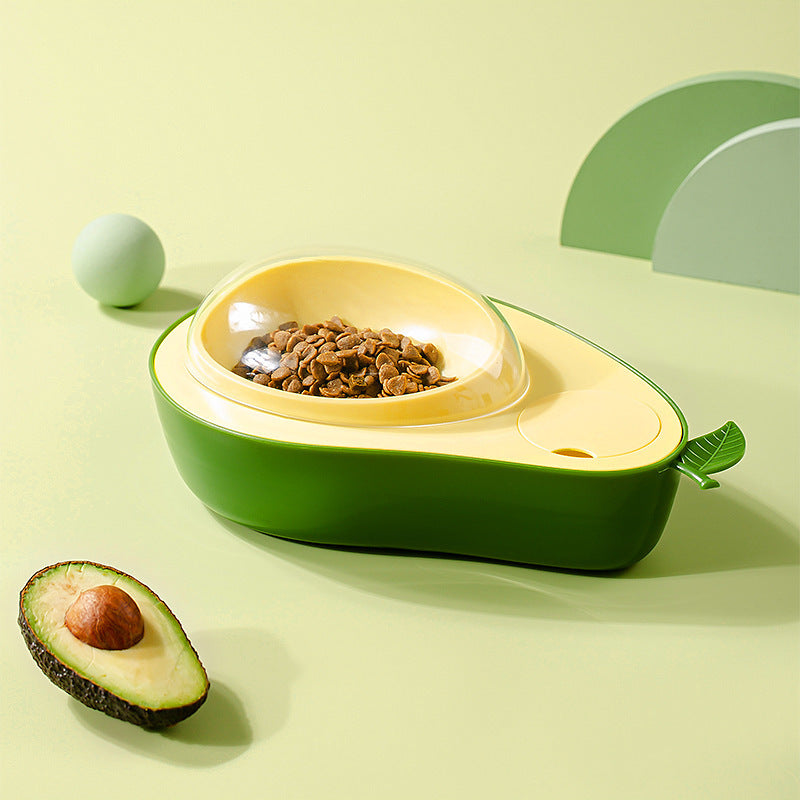 Avocado Kattenvoerbak - 4-in-1 Eetbak Met Slowfood Eetkom / Waterdispenser