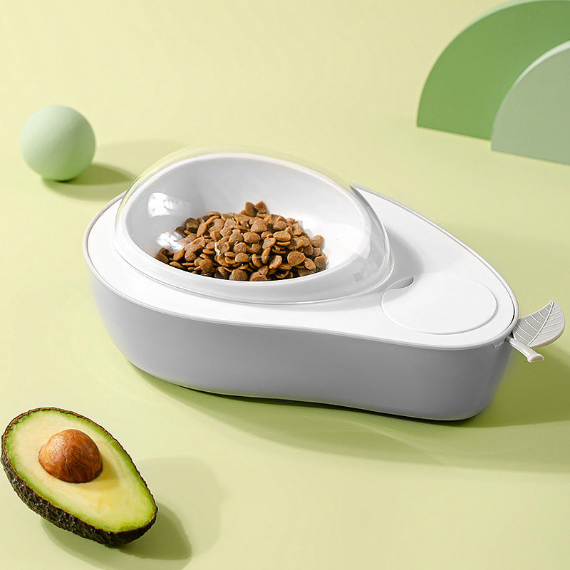 Avocado Kattenvoerbak - 4-in-1 Eetbak Met Slowfood Eetkom / Waterdispenser