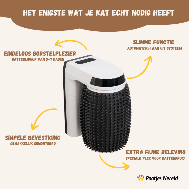 Automatische Elektrische Borstel Voor Kat en Hond